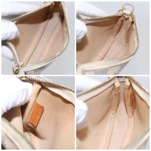 LOUIS VUITTON Damier Azur Mini Pochette Accessoires Pouch N63005 LV Auth 144622 - Picture 15 of 16